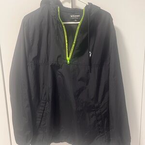 PLAYBOY by PACSUN Black windbreaker with Neon Highlights